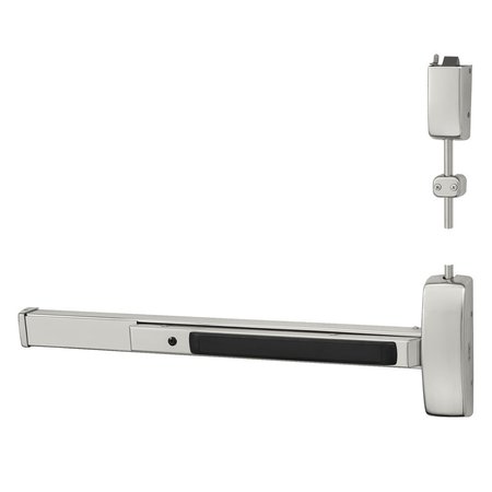SARGENT Grade 1 Surface Vertical Rod Exit Device, Wide Stile Pushpad, 36-in Device, 120-in Door Height, Exit NB8710F LHR 32D